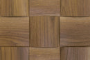 US Walnut Big Straw Mesh-mounted Wood Wall Tile 987008 top closeup view