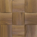 US Walnut Big Straw Mesh-mounted Wood Wall Tile 987008 top view