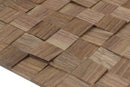 US Walnut Natural Mesh-mounted wood Mosaic Wall Tile 987005 angle view