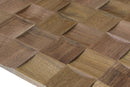 US Walnut Prolate 2x2 Mesh-mounted Mosaic Wall Tile 987006 angle view