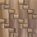 US Walnut Straw Pattern Mesh-mounted Mosaic Wall Tile 987007 top view