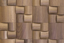 US Walnut Straw Pattern Mesh-mounted Mosaic Wall Tile 987007 top wide view