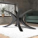 Handcrafted Matte Black Metal Spider Shaped Architectural Table Base
