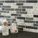 Urban tapestry hexagon 11.02 in x 12.76 in glass meshmounted mosaic tile SMOT-GLSIL-UT6MM kitchen backsplash 3