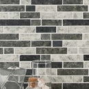 Urban tapestry hexagon 11.02 in x 12.76 in glass meshmounted mosaic tile SMOT-GLSIL-UT6MM kitchen backsplash 5