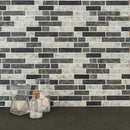 Urban tapestry hexagon 11.02 in x 12.76 in glass meshmounted mosaic tile SMOT-GLSIL-UT6MM kitchen backsplash