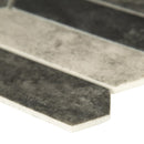 Urban tapestry picket 9.5X14 textured glass mesh-mounted mosaic tile SMOT-GLSPK-UT6MM product shot profile view