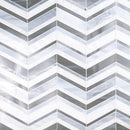 Urban wave lapis 9" x 15.6" film face glass mosaic wall tile SMOT-GLSB-URWALAP3MM product shot one tile top view 2