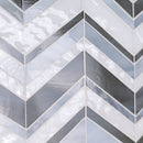 Urban wave lapis 9" x 15.6" film face glass mosaic wall tile SMOT-GLSB-URWALAP3MM product shot one tile top view 3