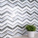 Urban wave lapis 9" x 15.6" film face glass mosaic wall tile SMOT-GLSB-URWALAP3MM product shot room view 2