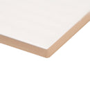 Urbano crema 3d mix glazed ceramic white textured subway tile 4x12 glossy NURBCREMIX4X12 product shot profile view