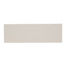 Urbano crema 3d mix glazed ceramic white textured subway tile 4x12 glossy NURBCREMIX4X12 product shot tile view 2