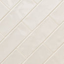 Urbano crema ceramic white subway tile 4x12 glossy  msi collection NURBCRE4X12 product shot angle view