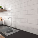 Urbano dusk 3d mix ceramic gray textured subway tile 4x12 glossy  NURBDUSMIX4X12 room shot kitchen view