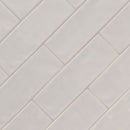 Urbano dusk ceramic white subway tile 4x12 glossy  msi collection NURBDUS4X12 product shot angle view