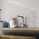 Urbano dusk ceramic white subway tile 4x12 glossy  msi collection NURBDUS4X12 room shot kitchen view