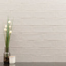 Urbano dusk ceramic white subway tile 4x12 glossy  msi collection NURBDUS4X12 room shot table view