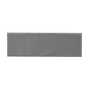 Urbano graphite ceramic gray subway tile 4x12 glossy NURBGRA4X12 product shot tile view