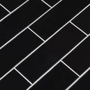 Urbano Ink Ceramic White Subway Tile 4"x12" Glossy - MSI Collection