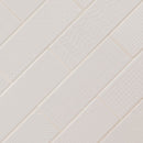 Urbano pure 3d mix ceramic white textured subway tile 4_x12_ glossy  NURBPURMIX4X12 product shot angle view
