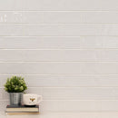 Urbano pure ceramic white subway tile 4x12 glossy  msi collection NURBPUR4X12 room shot table view