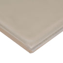 Urbano warm concrete ceramic gray subway tile 4x12 glossy  NURBWARCON4X12 product shot profile view
