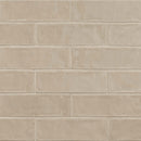 Urbano warm concrete ceramic gray subway tile 4x12 glossy  NURBWARCON4X12 product shot wall view