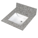 Argento Grigio 31"x22" Granite Vanity Top with Backsplash - MSI Collection