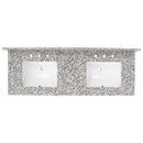 Argento Grigio 61" Granite Vanity Top with Backsplash - MSI Collection