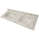 Calacatta Nowy Engineered Marble Vanity Top with Backsplash - MSI Collection