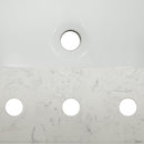 Carrara Sky Engineered Marble Vanity Top with Backsplash - MSI Collection
