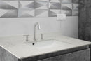 Carrara Sky Engineered Marble Vanity Top with Backsplash - MSI Collection