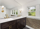 Carrara Sky Engineered Marble Vanity Top with Backsplash - MSI Collection