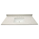Carrara Sky Engineered Marble Vanity Top with Backsplash - MSI Collection