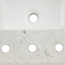 Carrara Sky Engineered Marble Vanity Top with Backsplash - MSI Collection