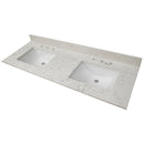 Carrara Sky Engineered Marble Vanity Top with Backsplash - MSI Collection