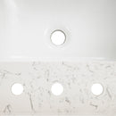 Carrara Sky Engineered Marble Vanity Top with Backsplash - MSI Collection
