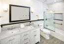 Carrara Sky Engineered Marble Vanity Top with Backsplash - MSI Collection