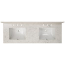 Carrara Sky Engineered Marble Vanity Top with Backsplash - MSI Collection
