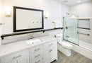 Carrara Sky Engineered Marble Vanity Top with Backsplash - MSI Collection