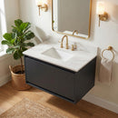 Calacatta Castana Polished Q Plus Vanity Top with Built in Sink - MSI Collection