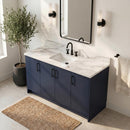Calacatta Castana Polished Q Plus Vanity Top with Built in Sink - MSI Collection