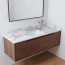 Calacatta Castana Polished Q Plus Vanity Top with Built in Sink - MSI Collection