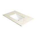 Solitaj Polished Q Plus Vanity Top with Built in Sink - MSI Collection