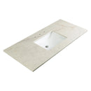 Solitaj Polished Q Plus Vanity Top with Built in Sink - MSI Collection