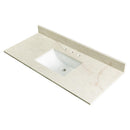 Solitaj Polished Q Plus Vanity Top with Built in Sink - MSI Collection