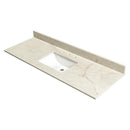 Solitaj Polished Q Plus Vanity Top with Built in Sink - MSI Collection
