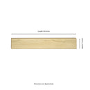 Smithcliffs - Lanston Oak 7"x48" Waterproof Hybrid Rigid Core Flooring - MSI Collection measurement view