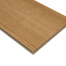 Close-up of a wooden panel with a light brown color on a white background