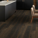 Rigid Core Luxury Vinyl Plank Flooring 7"x 48" Cyrus Barrell -MSI EVERLIFE Collection room shot kitchen view floor